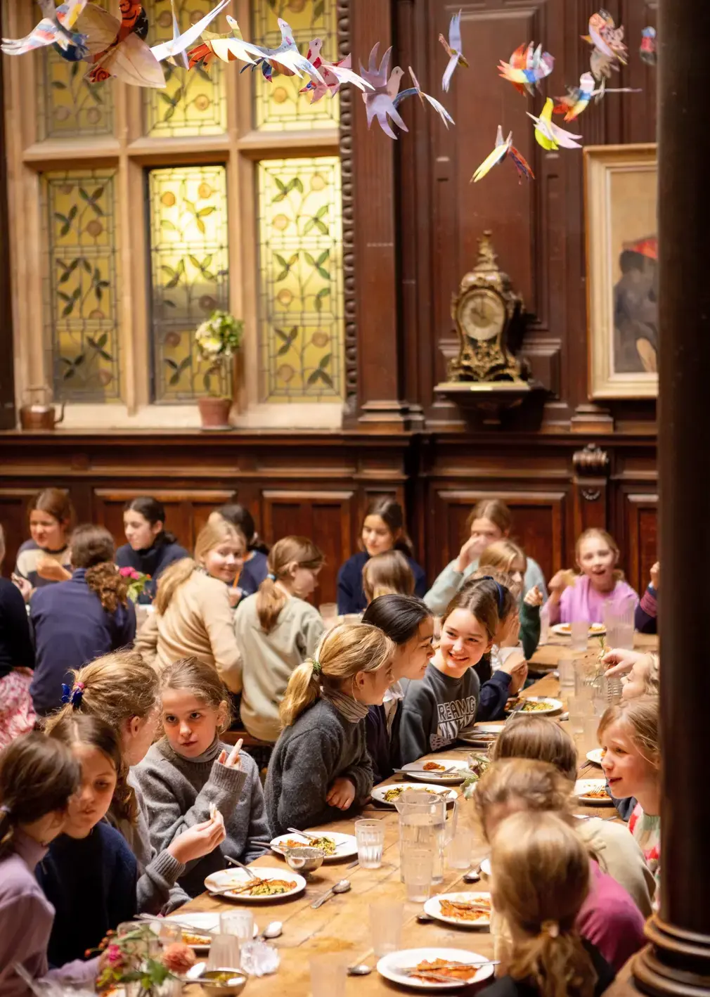 Students Having Lunch Together