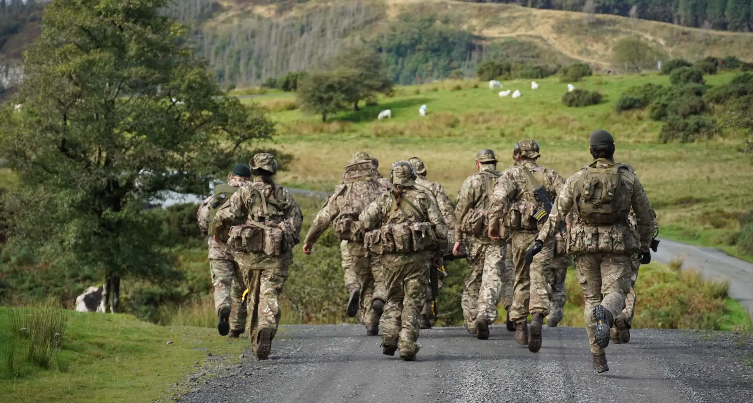 Students in Cadet Force Training