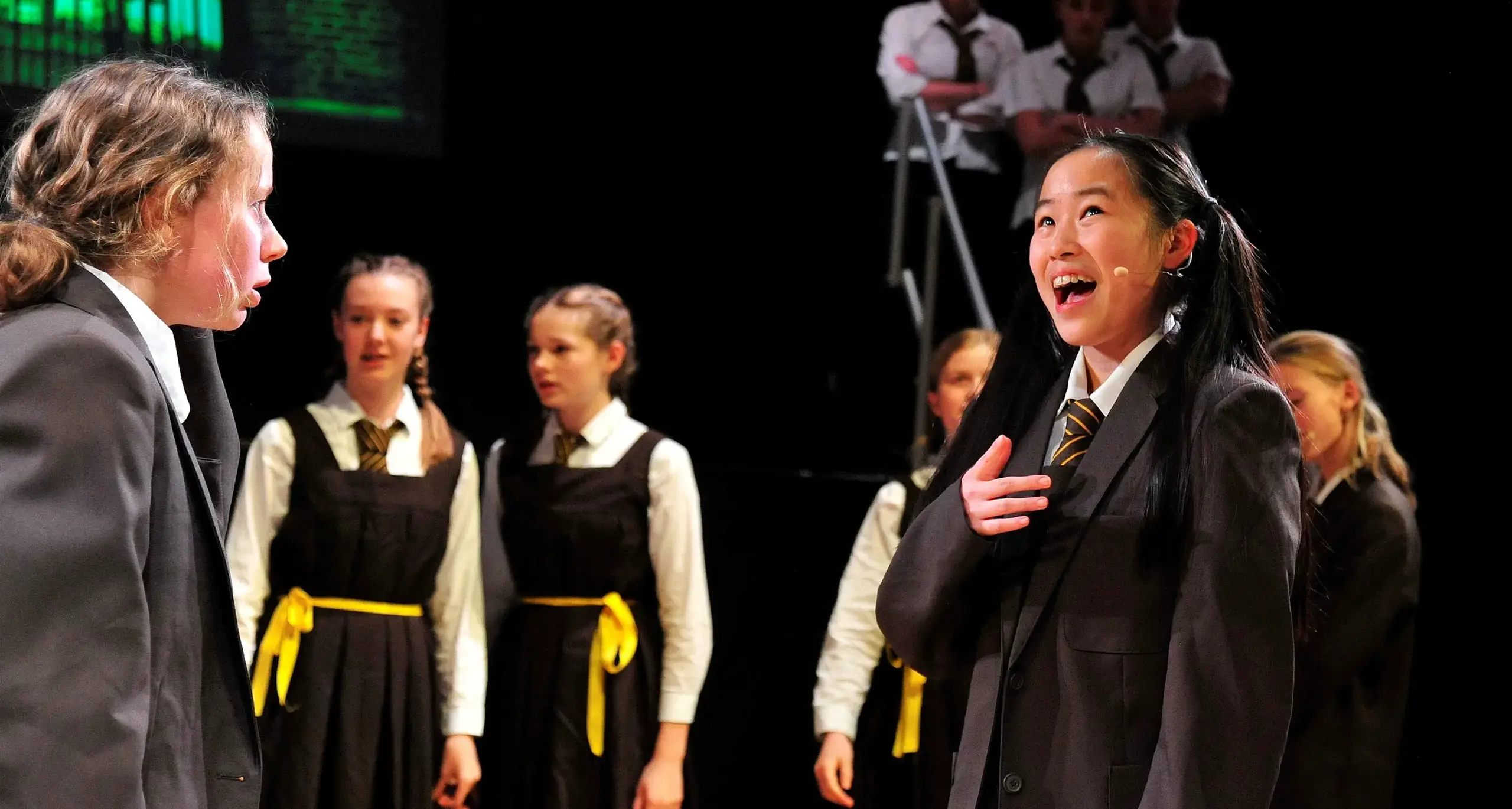 International Students Performing Play