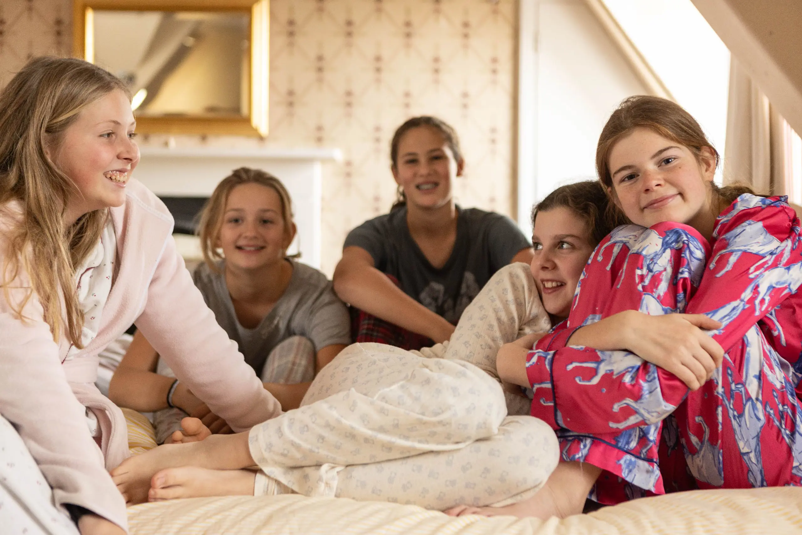 Older Students in their Pajamas in their Dorm