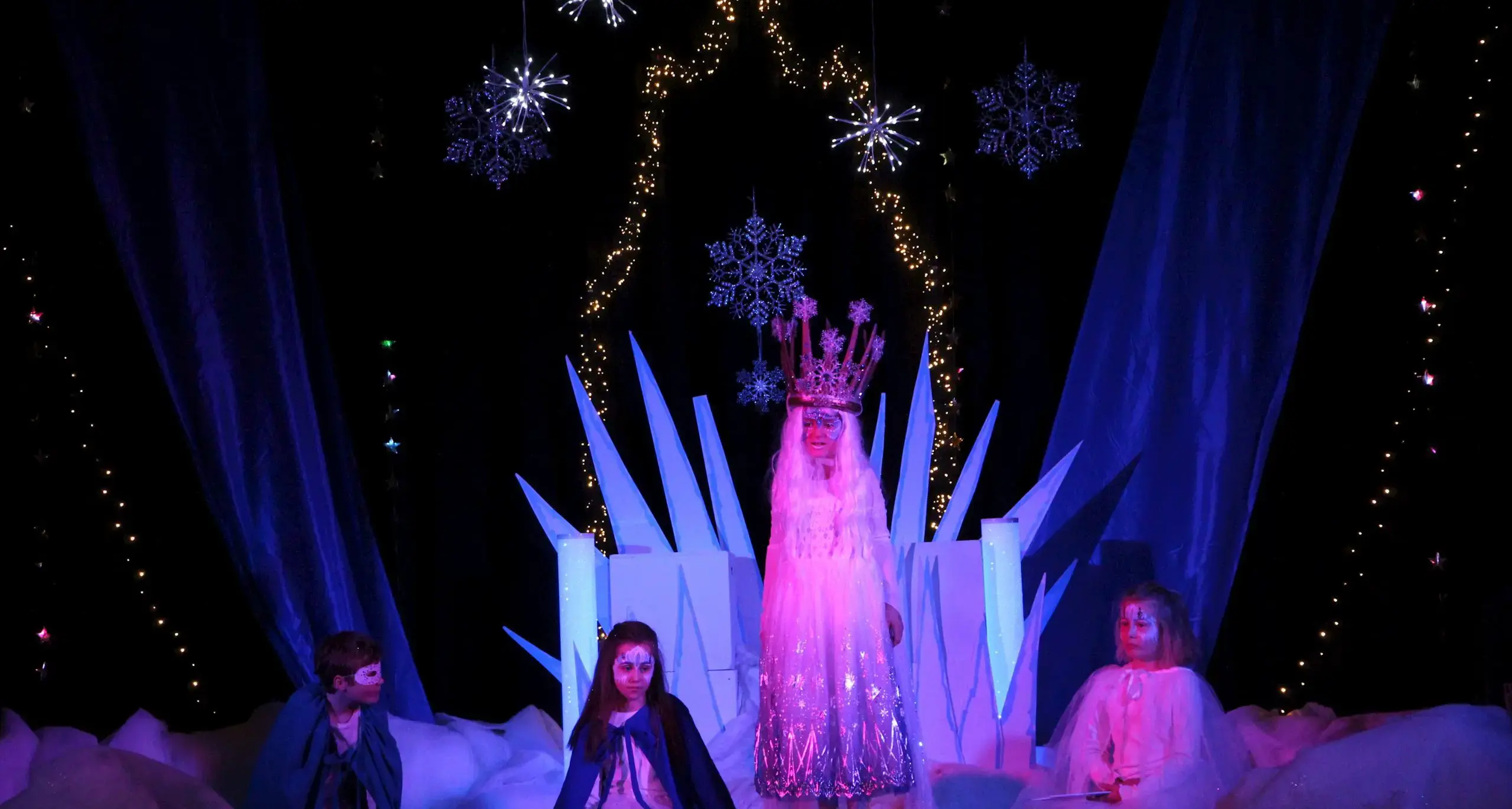 Students Performing Play on Stage