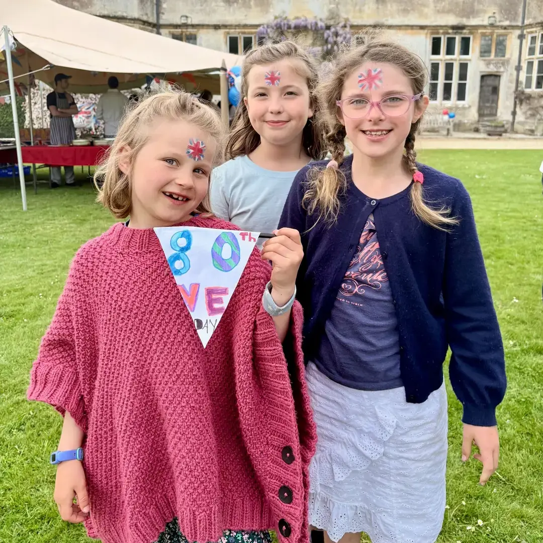 Students Celebrating VE Day