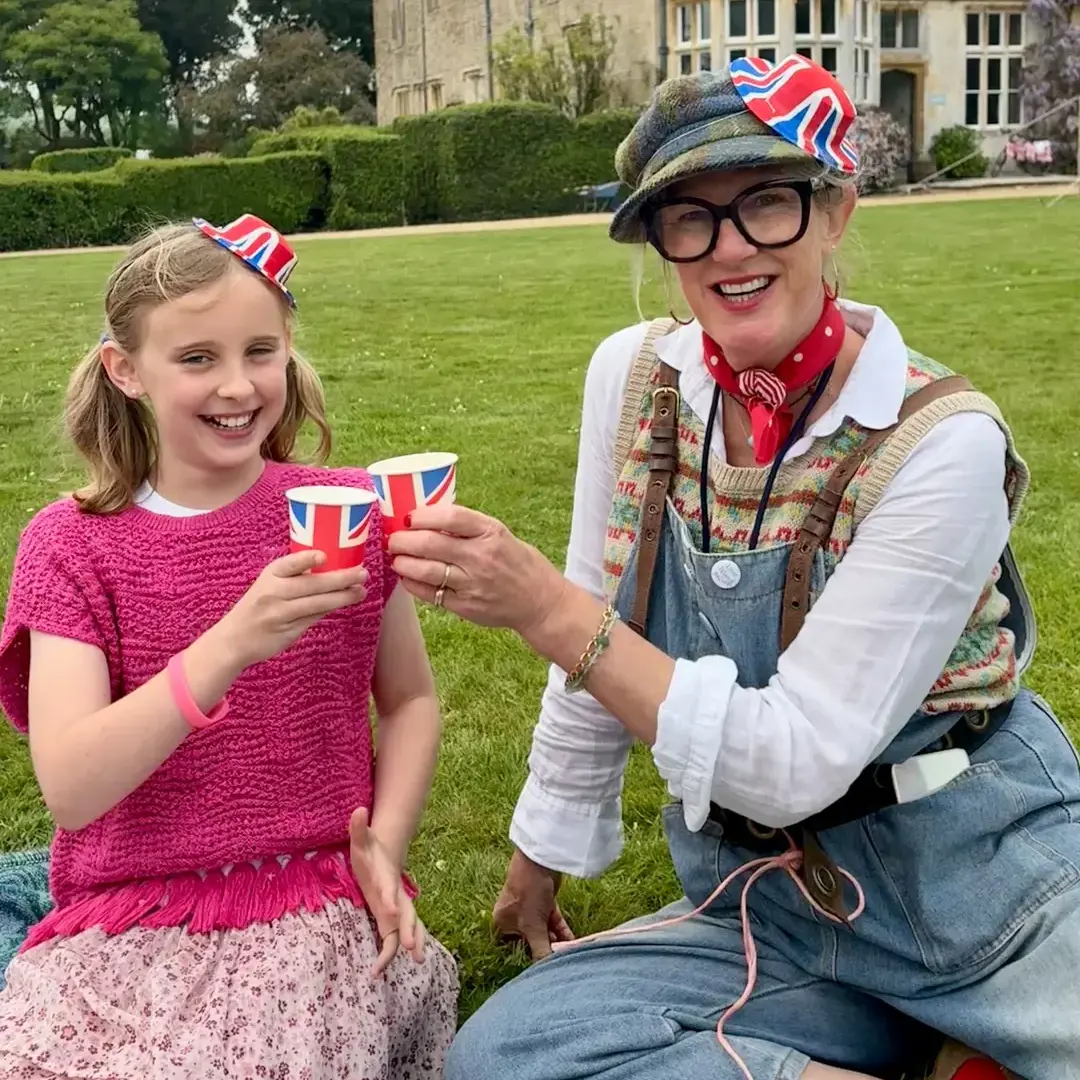 Students Celebrating VE Day