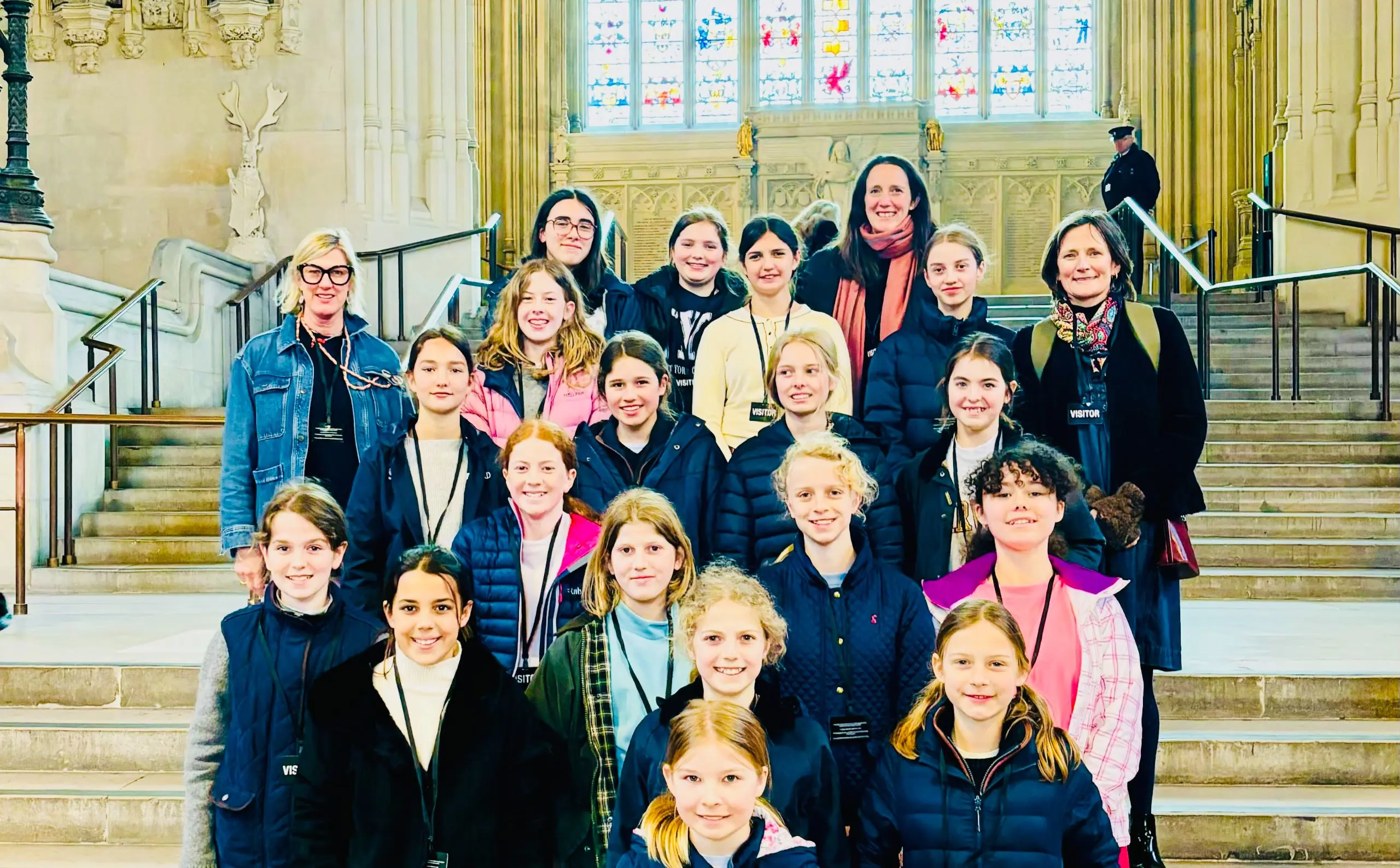 Students and teachers at Westminster Palace