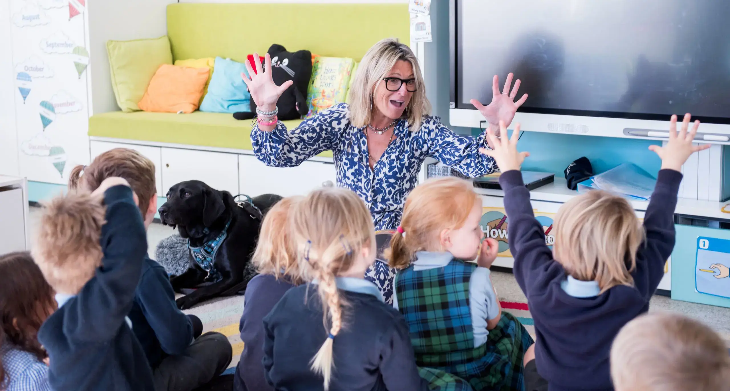 Teacher in Class with Students