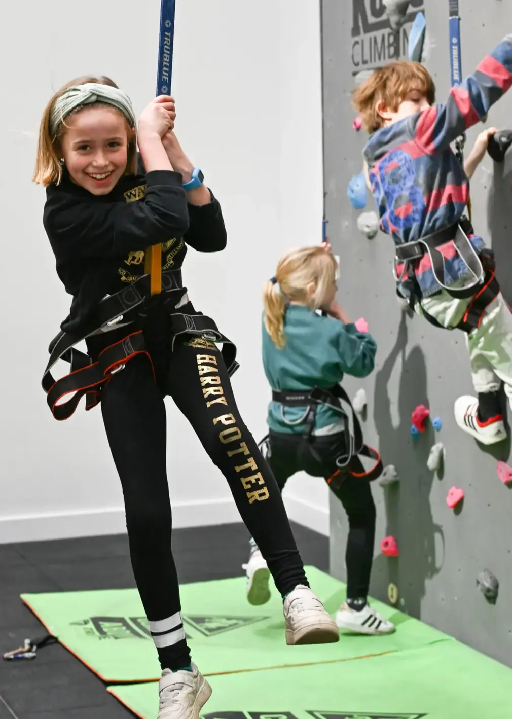 Students Doing Rock Climbing