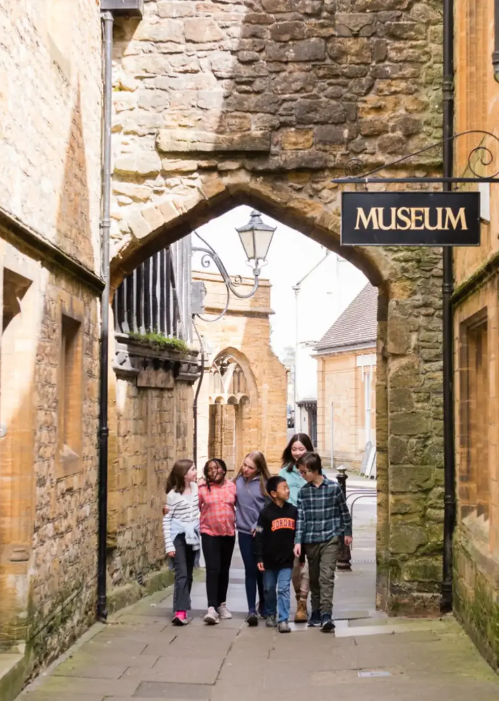 Students Exploring Sherborne Town