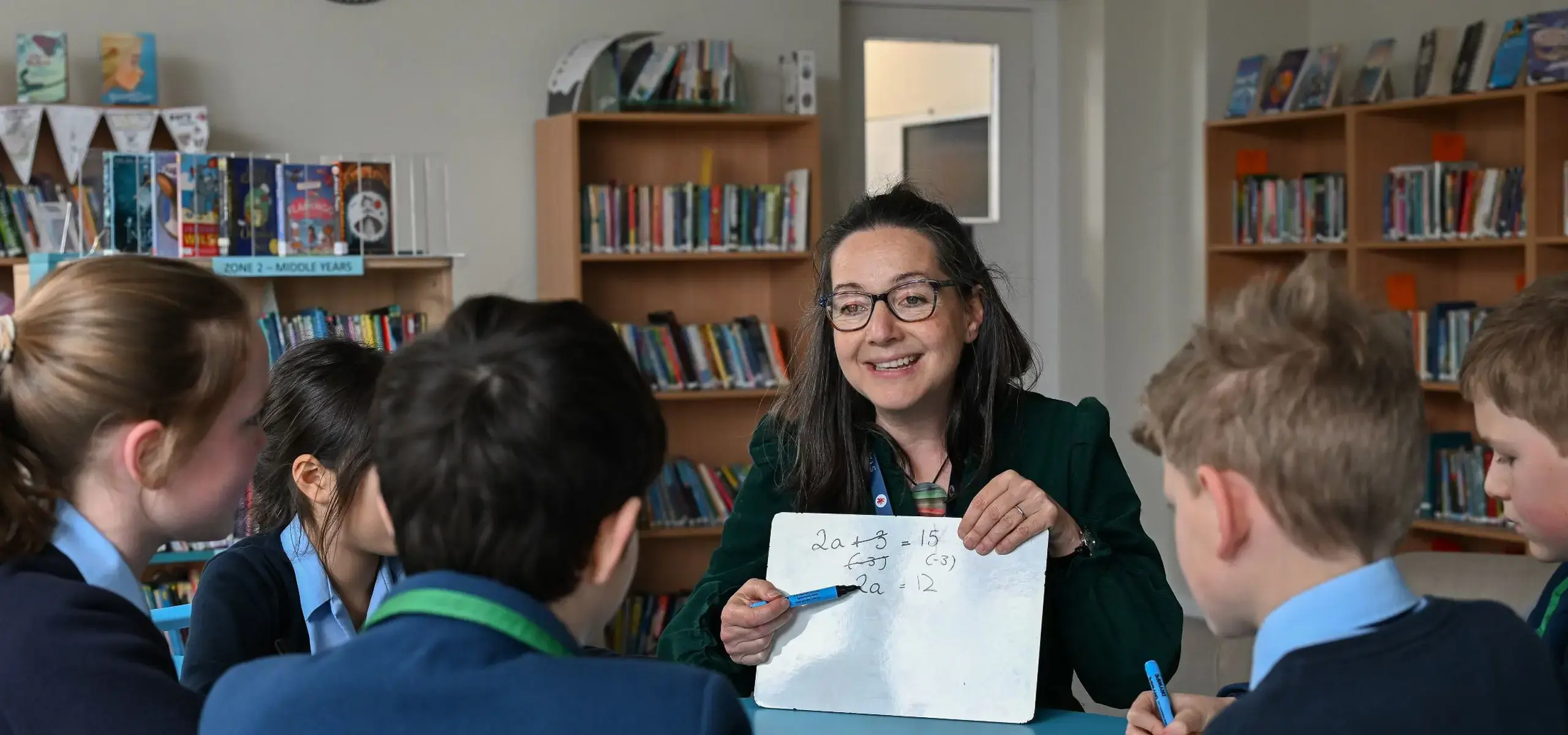 Teacher Instructing Students