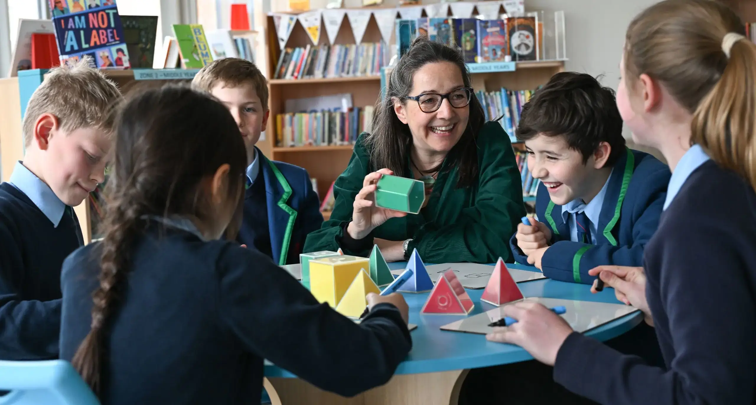 Student and Teacher in Math Class