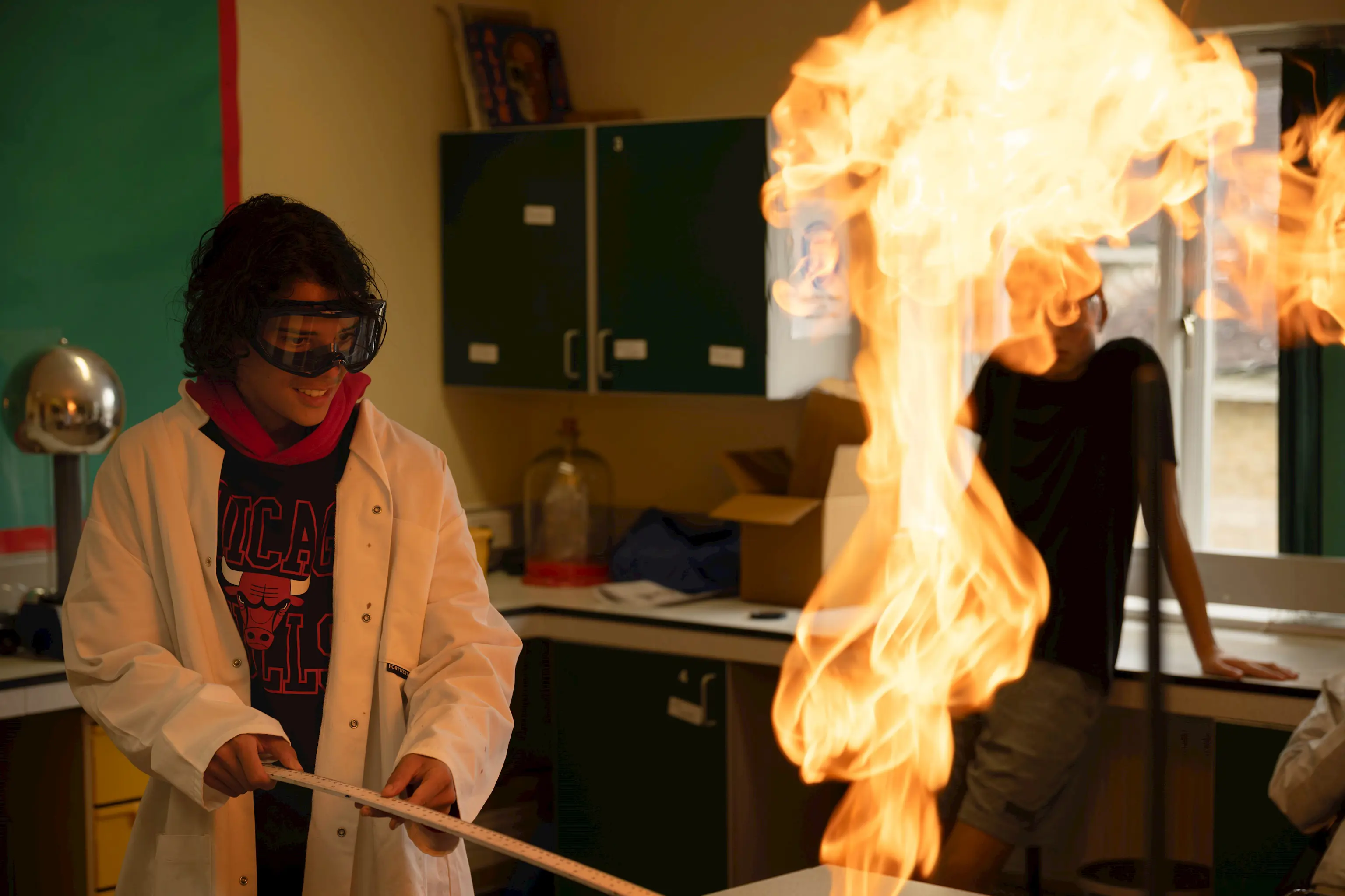 Science Experiments in a Lab