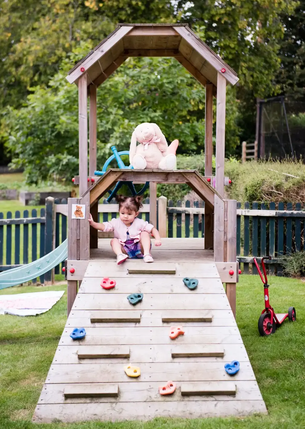 Toddler Students Playing on Jungle Gym