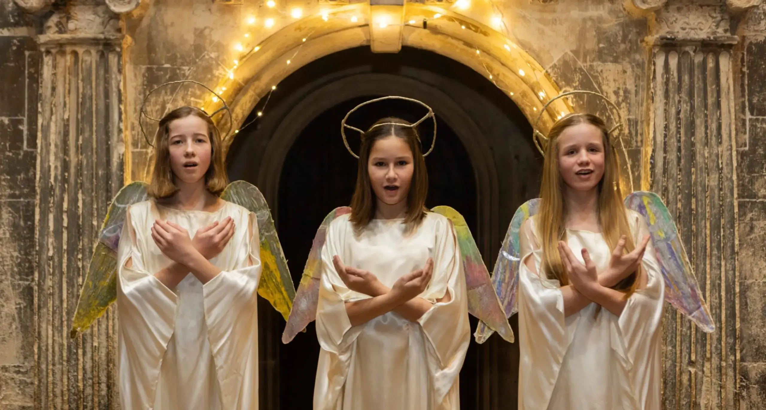 Students Performing Nativity Scene