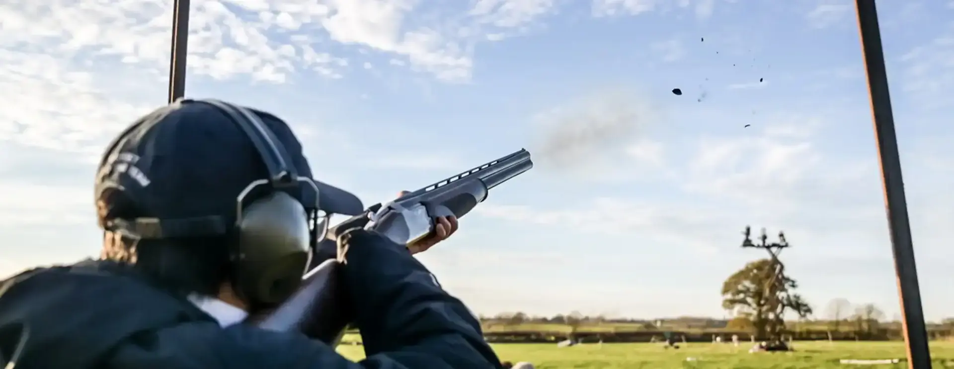 Student Aiming While Clay Shooting