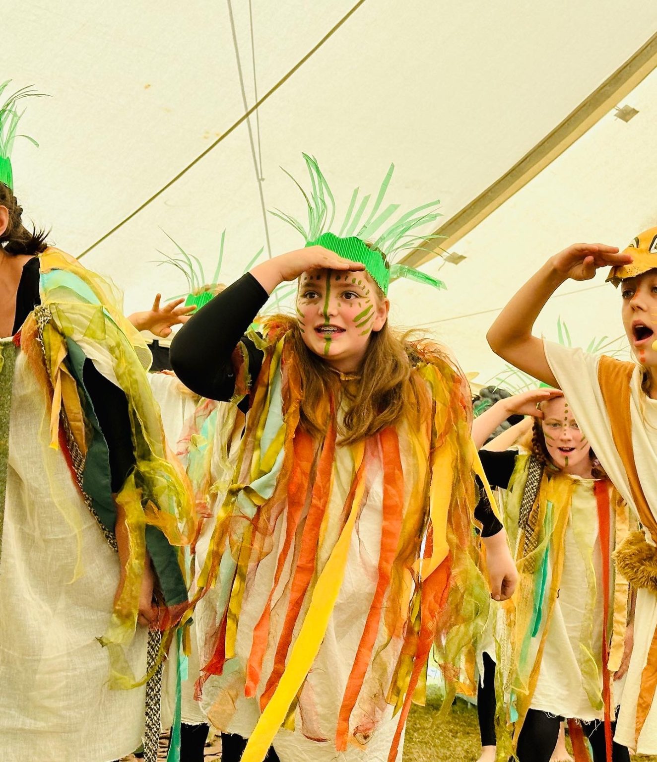 Students Performing in Play