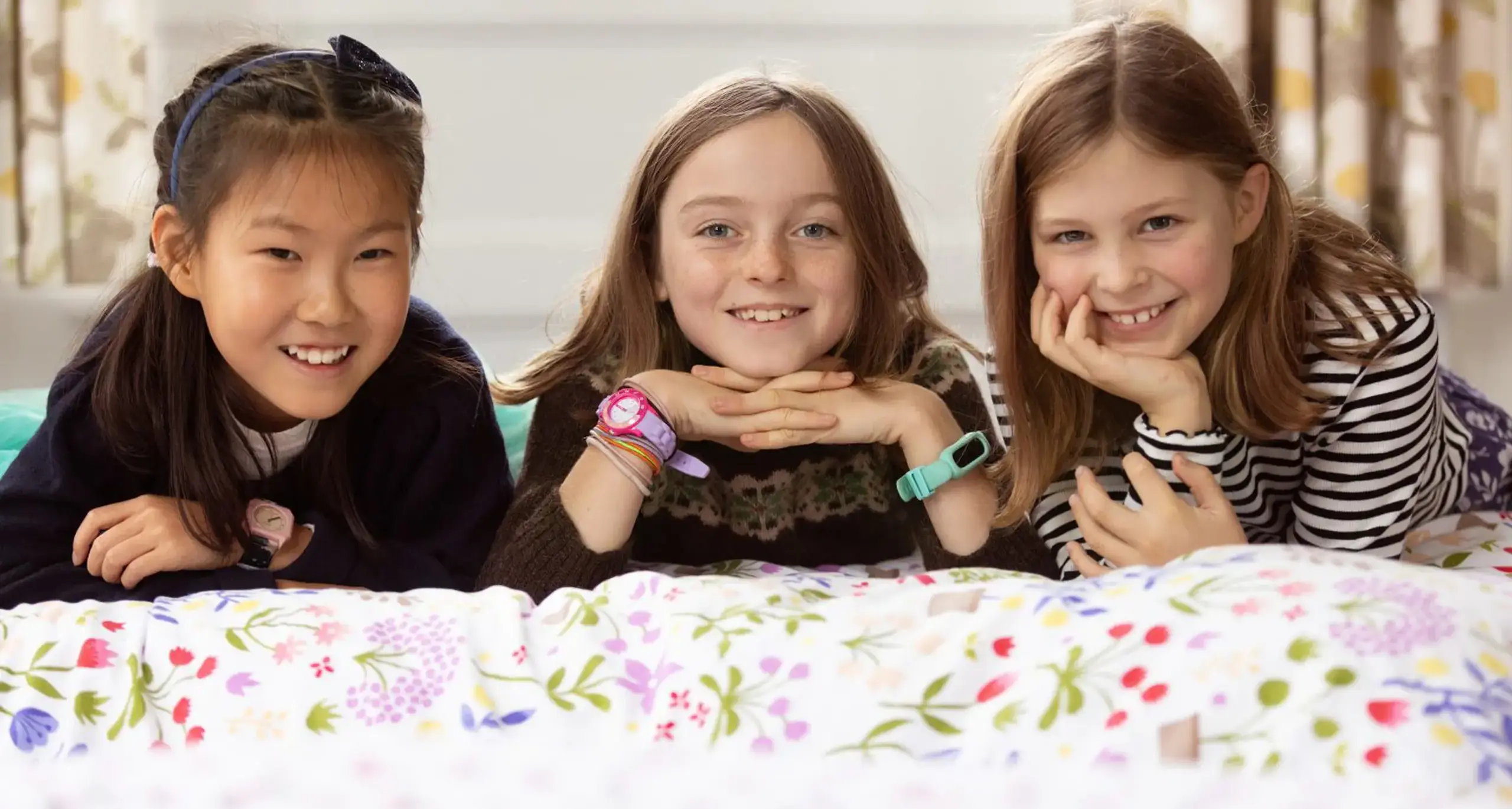 Students Smiling on Bed in Boarding House