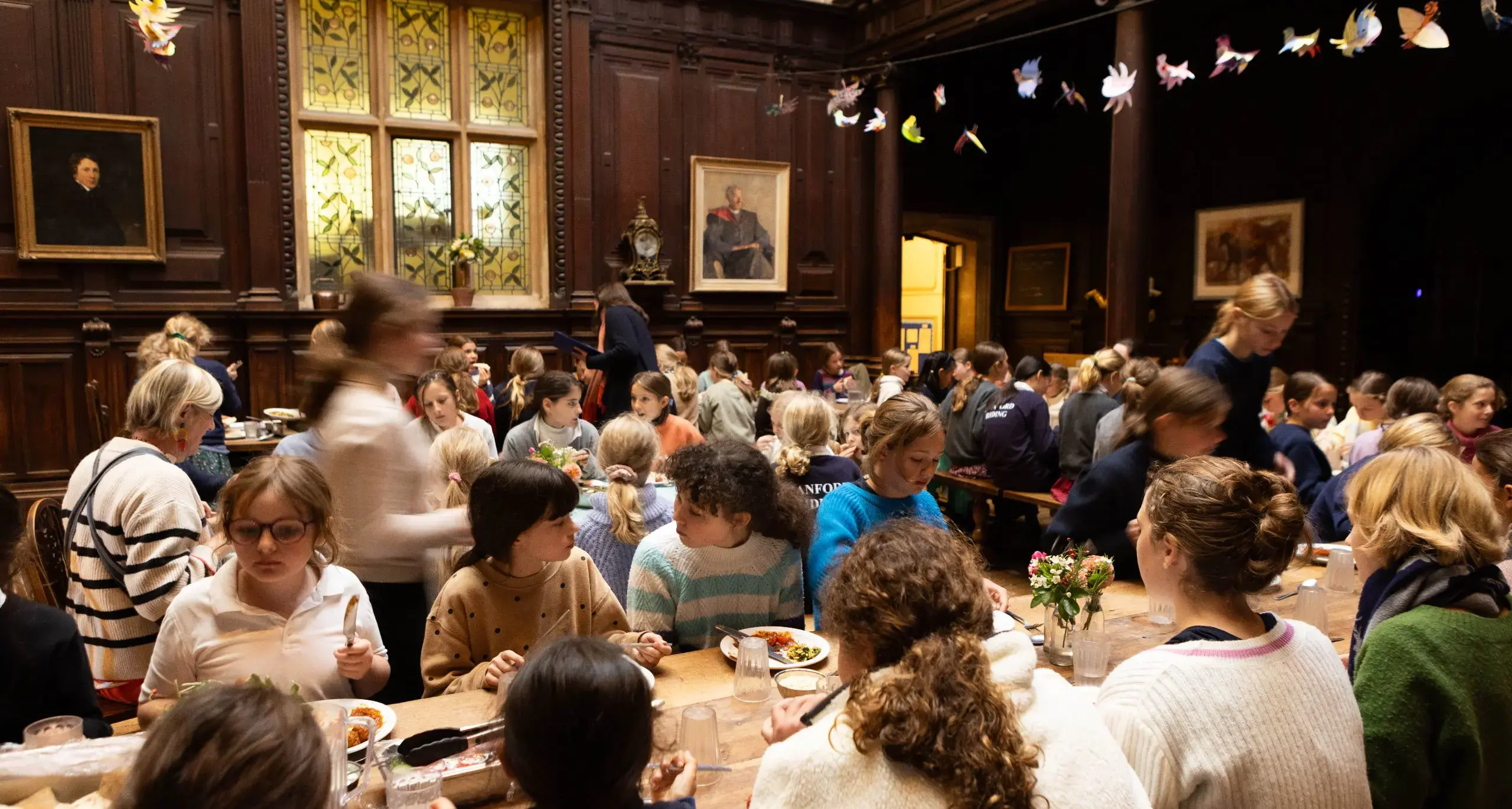 Students Having Lunch Together