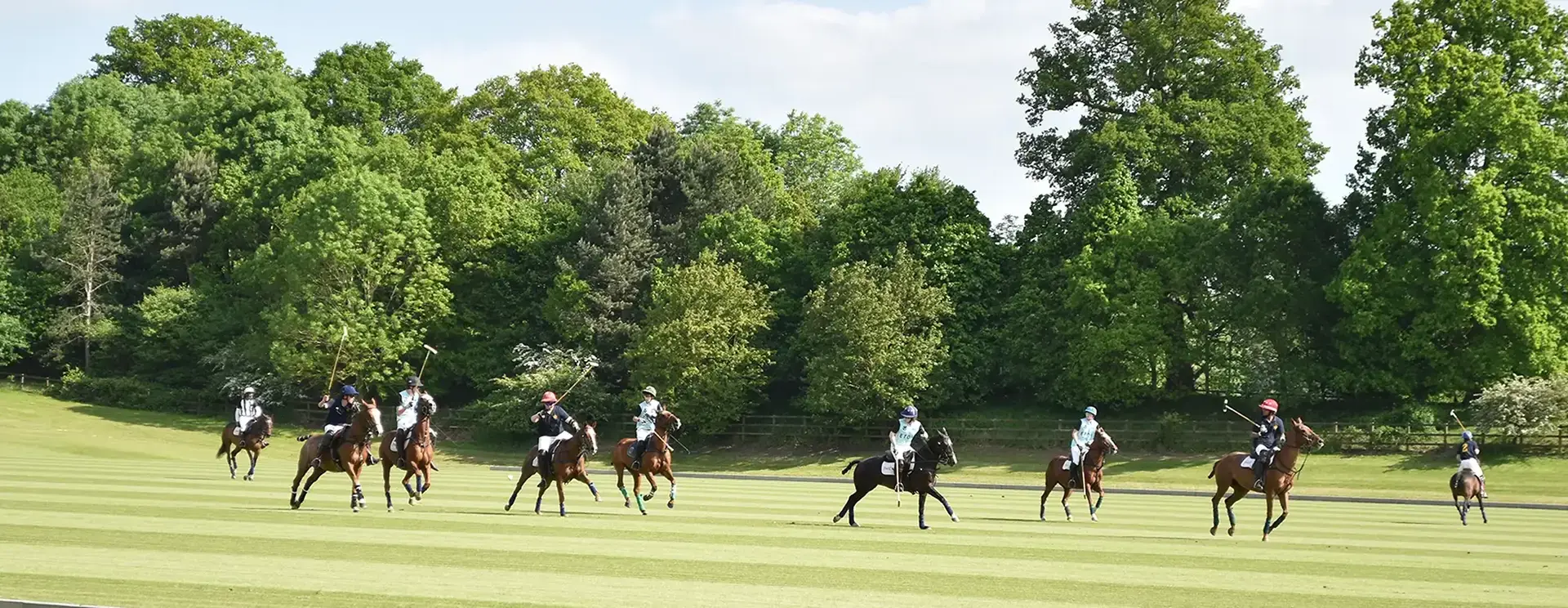 Students Riding Horses and Playing Polo