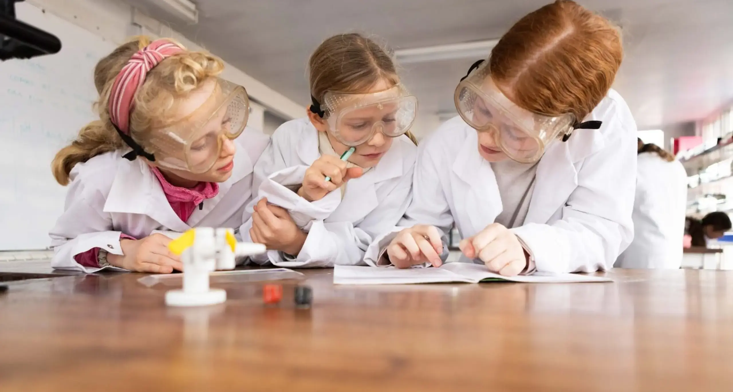 Students Working Together in Science Class